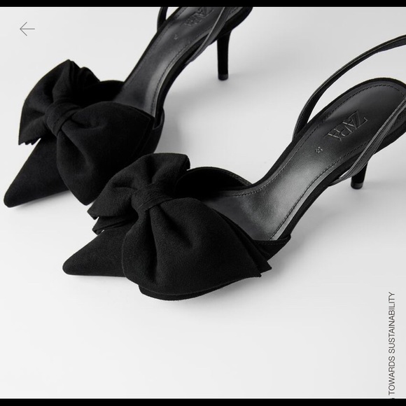 🚫SOLD🚫Zara Black Slingback Pump - Picture 2 of 8